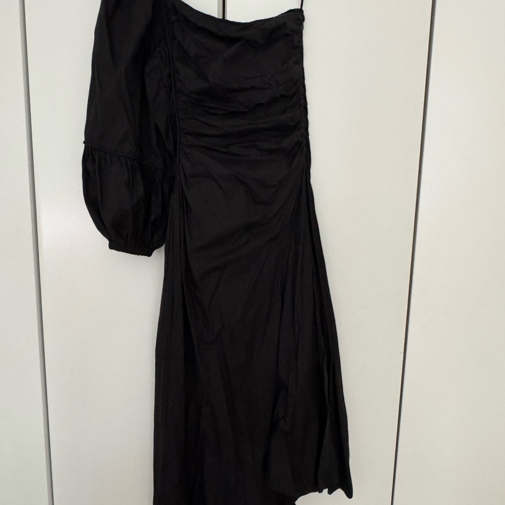 Ulla Johnson Poplin One-Shoulder Dress